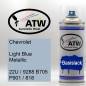 Preview: Chevrolet, Light Blue Metallic, 22U / 9288 B705 P901 / 818: 400ml Sprühdose, von ATW Autoteile West.